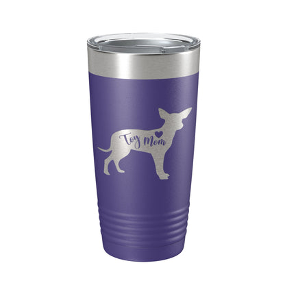Toy Mom Tumbler Dog Travel Mug Gift Insulated Laser Engraved Coffee Cup 20 oz-15