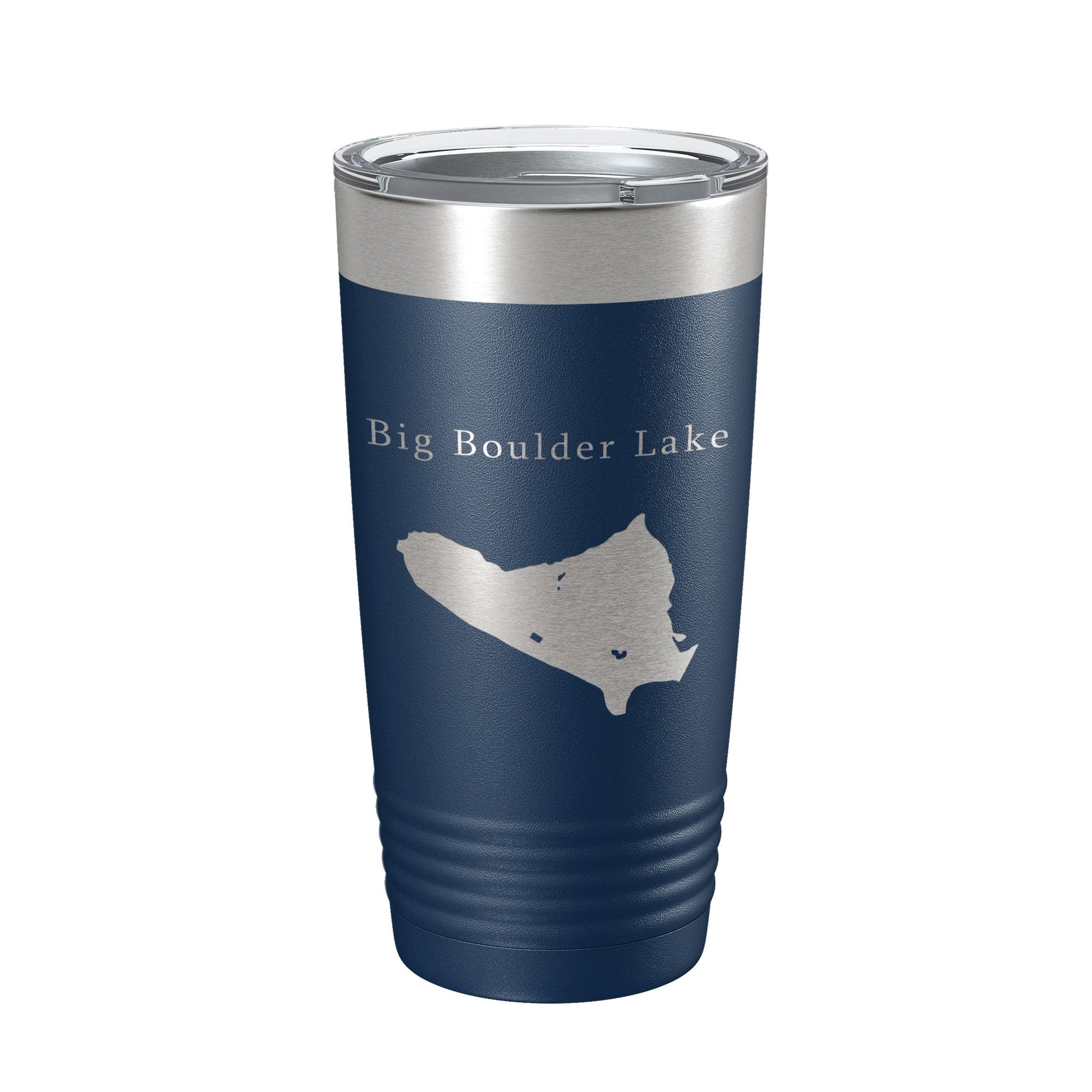 Big Boulder Lake Map Tumbler Travel Mug Insulated Laser Engraved Coffee Cup Pennsylvania 20 oz-2