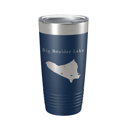 Big Boulder Lake Map Tumbler Travel Mug Insulated Laser Engraved Coffee Cup Pennsylvania 20 oz-8