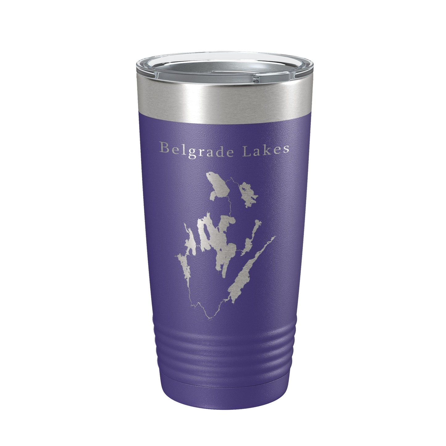 Belgrade Lakes Map Tumbler Travel Mug Insulated Laser Engraved Coffee Cup Maine 20 oz-15