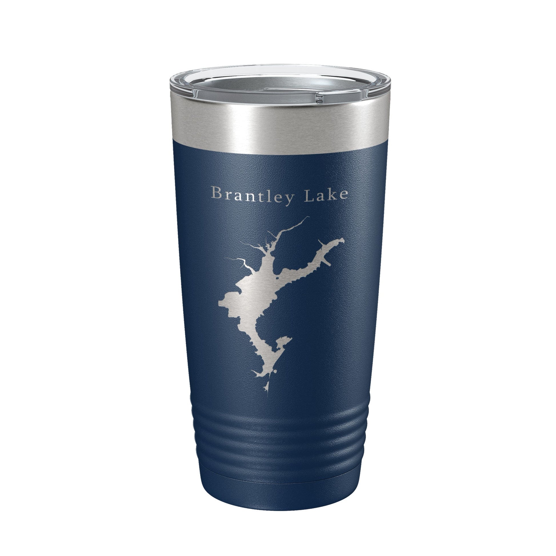 Brantley Lake Map Tumbler Travel Mug Insulated Laser Engraved Coffee Cup New Mexico 20 oz-2