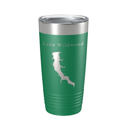 Lake Wildwood Map Tumbler Travel Mug Insulated Laser Engraved Coffee Cup Illinois 20 oz-9