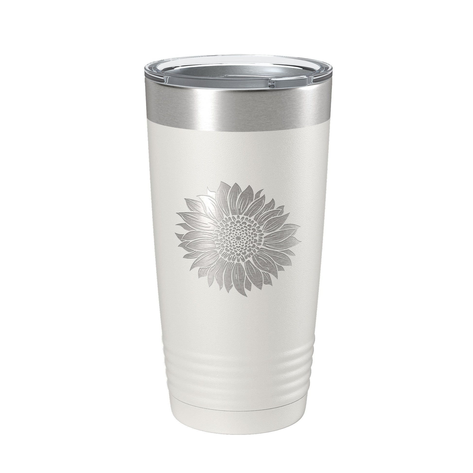 Sunflower Tumbler Sun Flower Travel Mug Gift For Women Insulated Laser Engraved Coffee Cup Birthday Mother's Day 20 oz-1