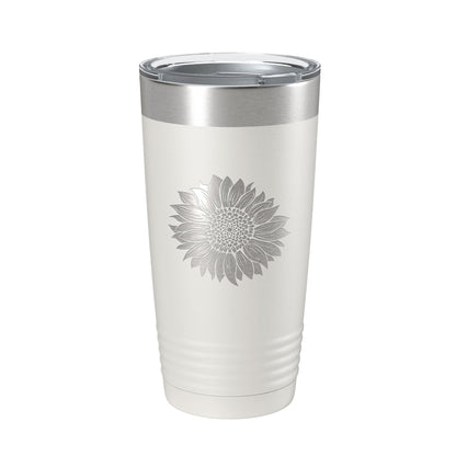 Sunflower Tumbler Sun Flower Travel Mug Gift For Women Insulated Laser Engraved Coffee Cup Birthday Mother's Day 20 oz-7
