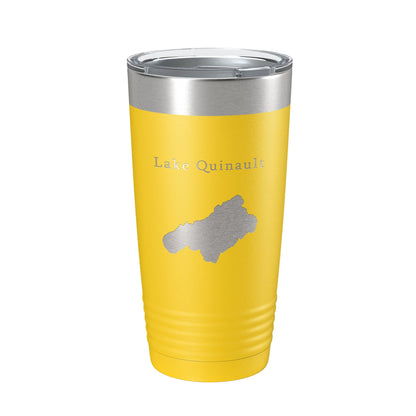 Lake Quinault Map Tumbler Travel Mug Insulated Laser Engraved Coffee Cup Washington 20 oz-4