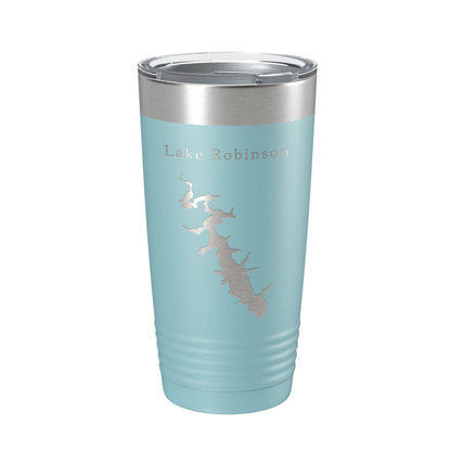 Lake Robinson Map Tumbler Travel Mug Insulated Laser Engraved Coffee Cup South Carolina 20 oz-13