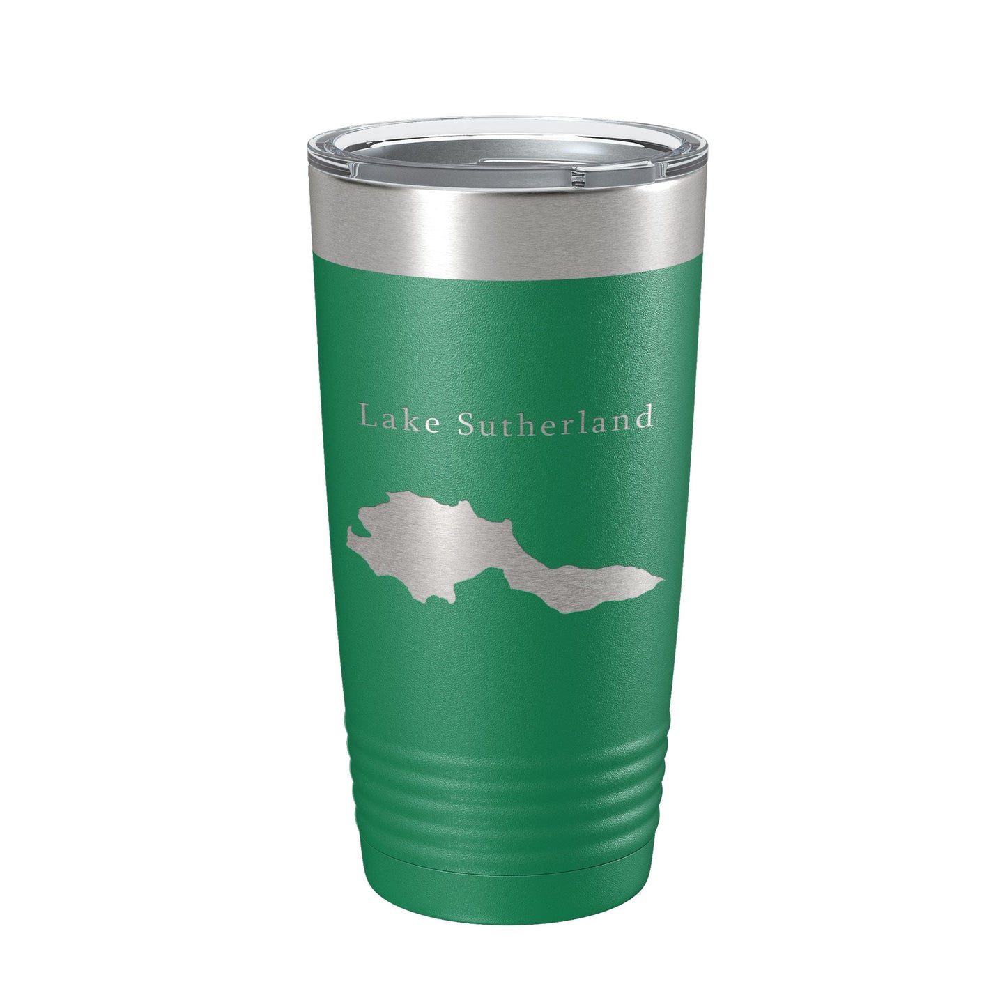 Lake Sutherland Map Tumbler Travel Mug Insulated Laser Engraved Coffee Cup Washington 20 oz-9