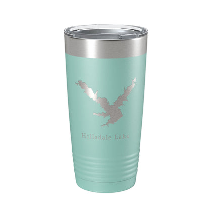Hillsdale Lake Map Tumbler Travel Mug Insulated Laser Engraved Coffee Cup Kansas 20 oz-12