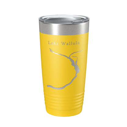 Lake Wallula Map Tumbler Travel Mug Insulated Laser Engraved Coffee Cup Oregon 20 oz-4
