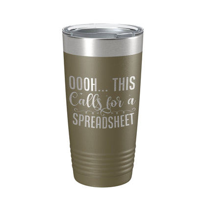 Oooh This Calls For A Spreadsheet Tumbler Travel Mug Insulated Laser Engraved Funny Accountant Bookkeeper CPA Gift Coffee Cup 20 oz-21