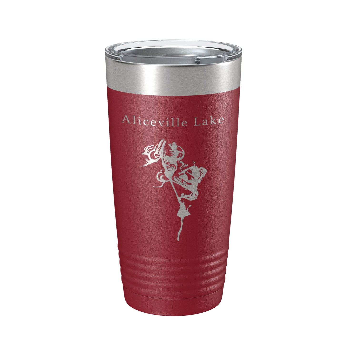 Aliceville Lake Map Tumbler Travel Mug Insulated Laser Engraved Coffee Cup Alabama Mississippi 20 oz-18
