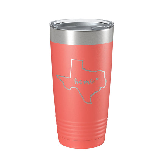 Texas Tumbler Home State Travel Mug Insulated Laser Engraved Map Coffee Cup 20 oz-20