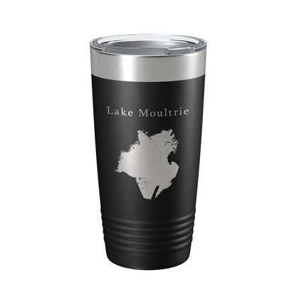 Lake Moultrie Map Tumbler Travel Mug Insulated Laser Engraved Coffee Cup South Carolina 20 oz-0