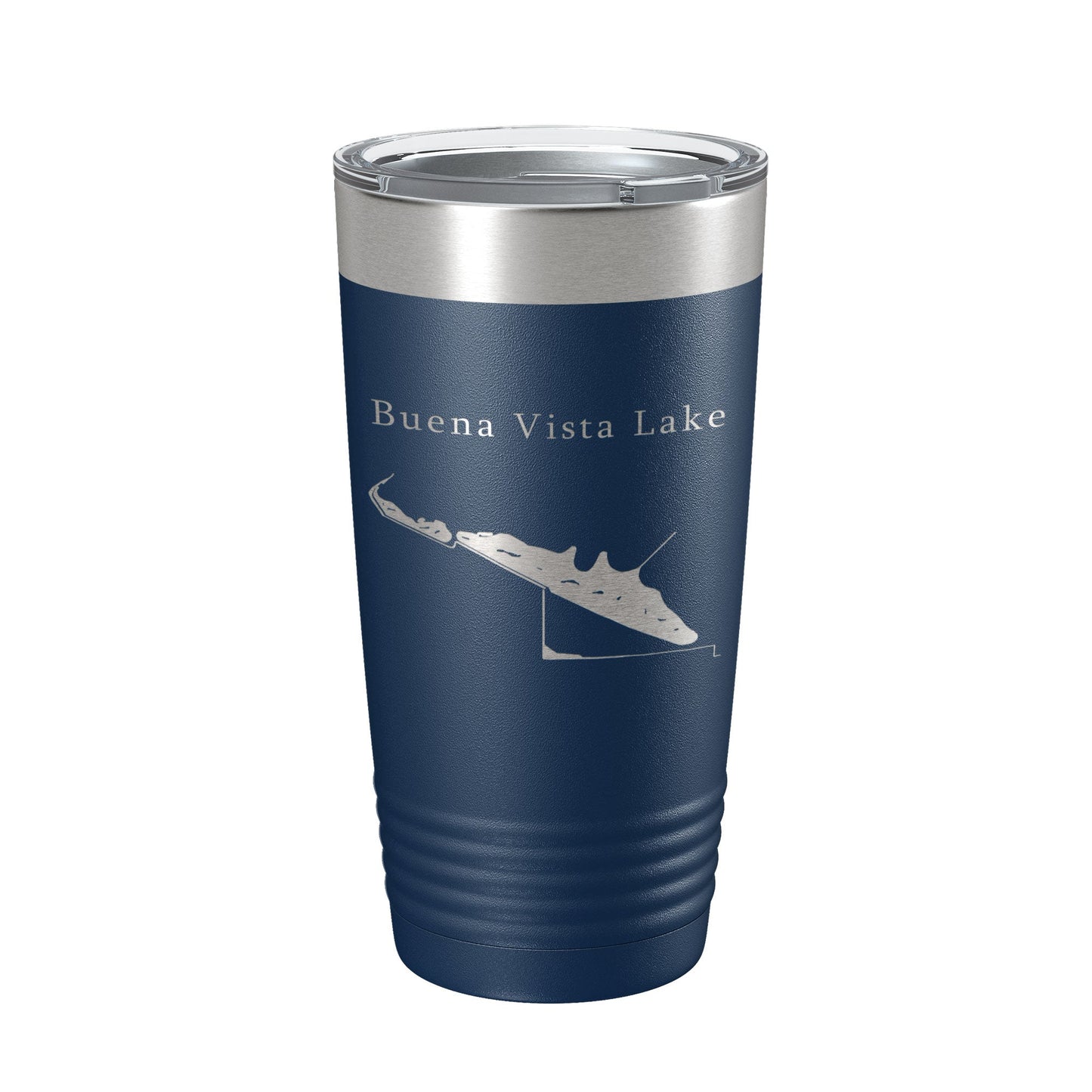 Buena Vista Lake Map Tumbler Travel Mug Insulated Laser Engraved Coffee Cup California 20 oz-8