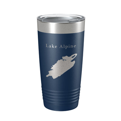 Lake Alpine Map Tumbler Travel Mug Insulated Laser Engraved Coffee Cup California 20 oz-2