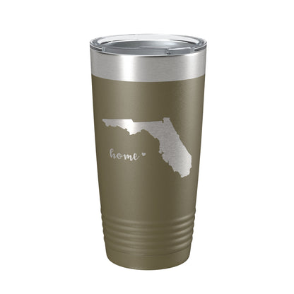 Florida Tumbler Home State Travel Mug Insulated Laser Engraved Map Coffee Cup 20 oz-21