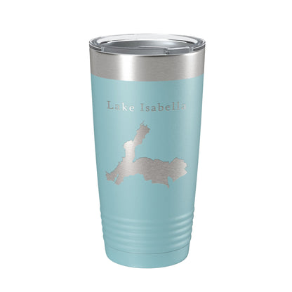 Lake Isabella Map Tumbler Travel Mug Insulated Laser Engraved Coffee Cup California 20 oz-13