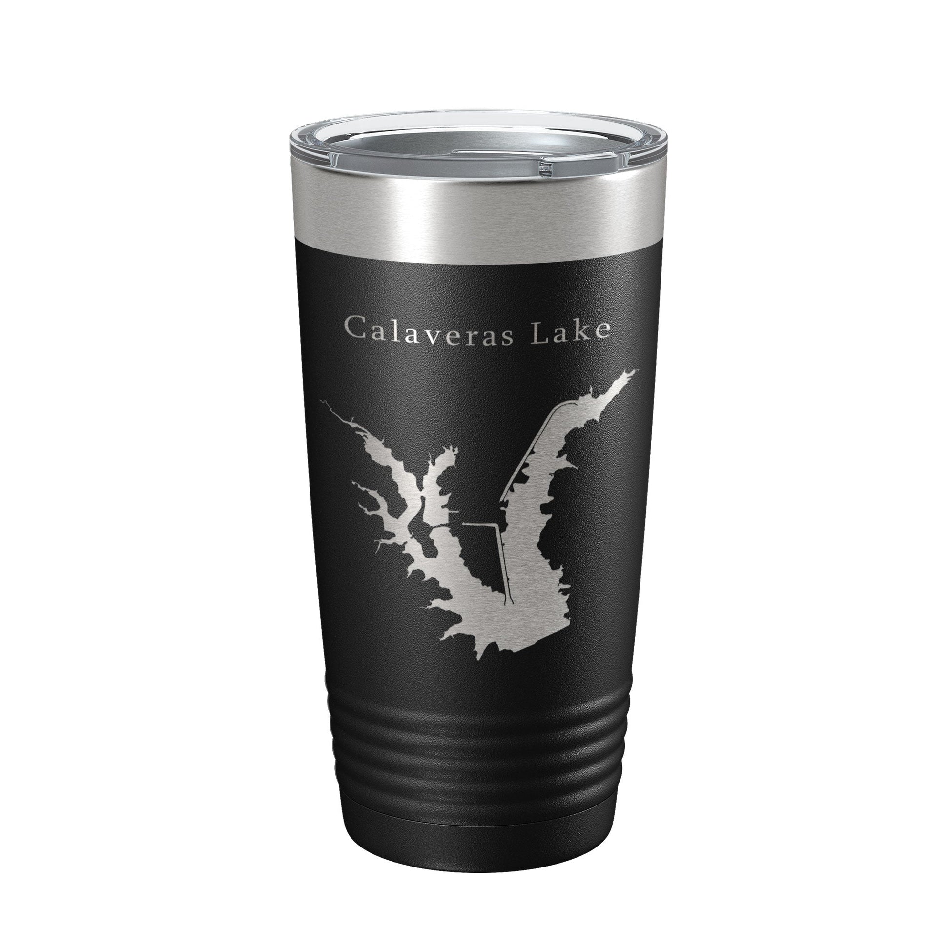 Calaveras Lake Map Tumbler Travel Mug Insulated Laser Engraved Coffee Cup Texas 20 oz-5