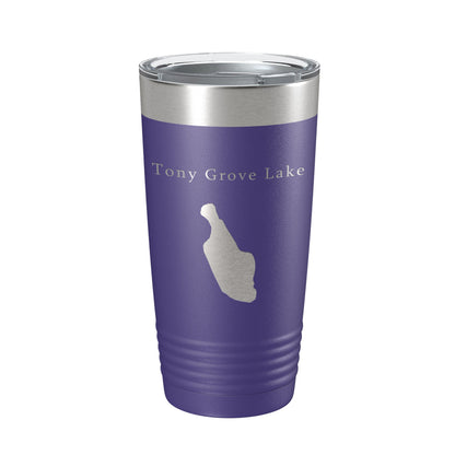 Tony Grove Lake Map Tumbler Travel Mug Insulated Laser Engraved Coffee Cup Utah 20 oz-15