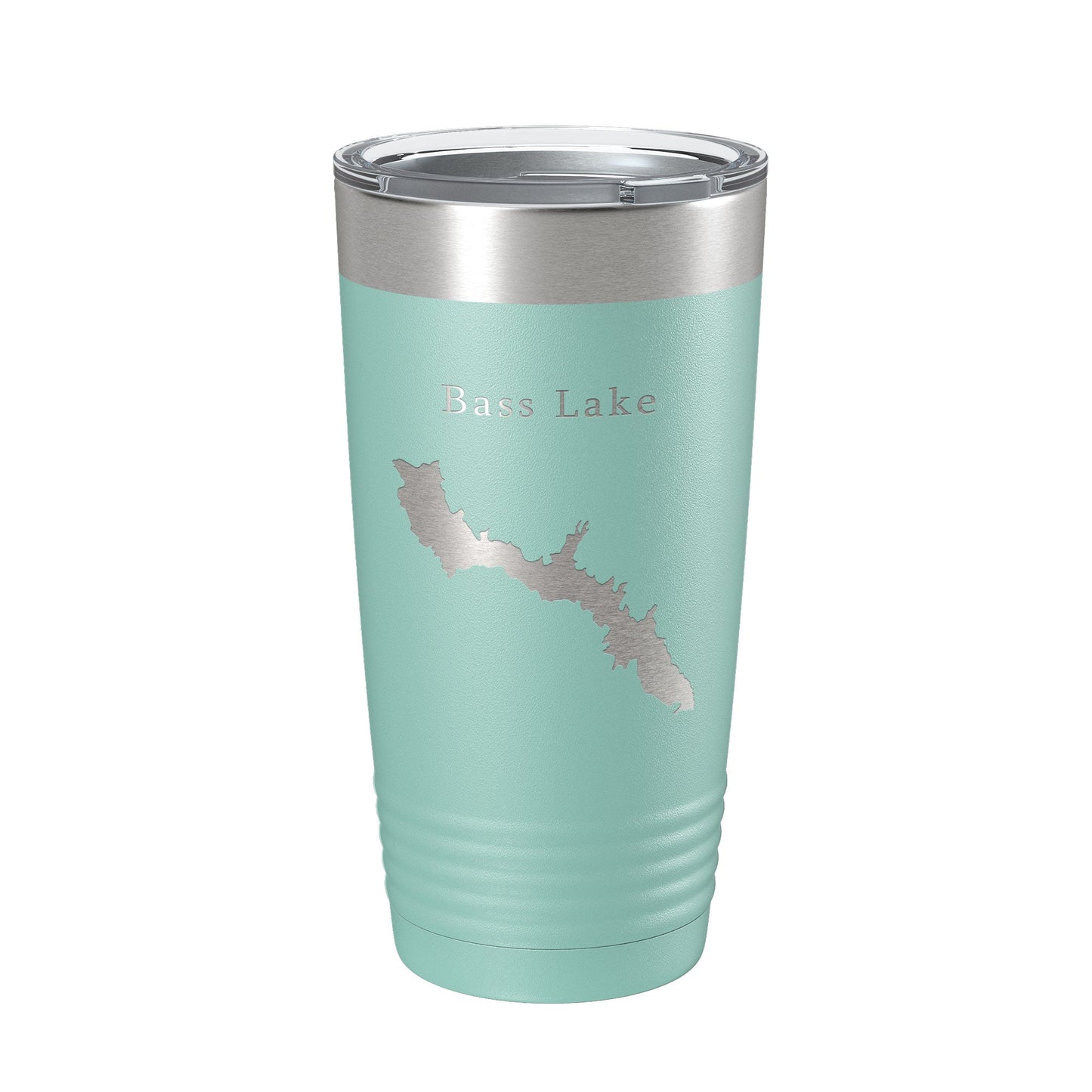 Bass Lake Map Tumbler Travel Mug Insulated Laser Engraved Coffee Cup California 20 oz-12