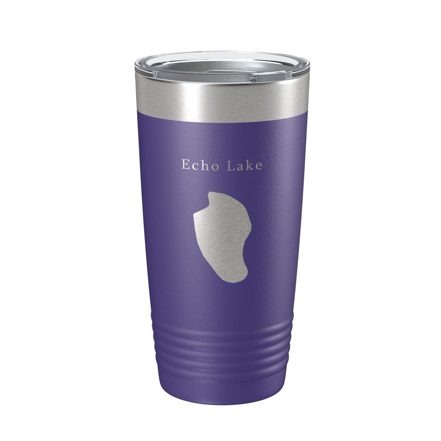 Echo Lake Map Tumbler Travel Mug Insulated Laser Engraved Coffee Cup White Mountains New Hampshire 20 oz-15