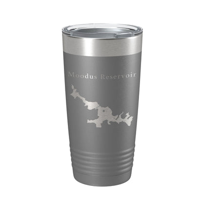 Moodus Reservoir Tumbler Lake Map Travel Mug Insulated Laser Engraved Coffee Cup Connecticut 20 oz-16