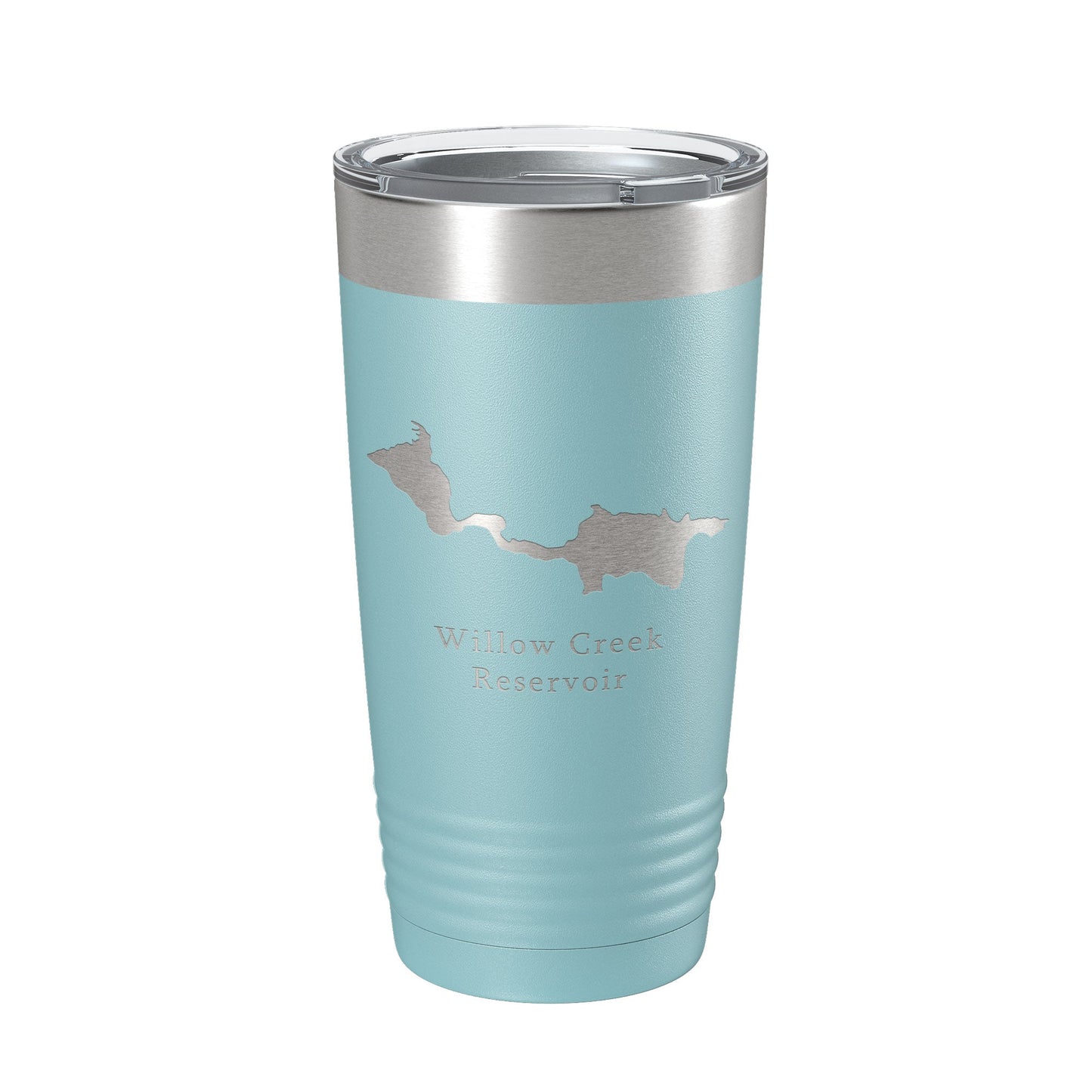 Willow Creek Reservoir Arapaho Tumbler Lake Map Travel Mug Insulated Laser Engraved Coffee Cup Colorado 20 oz-13