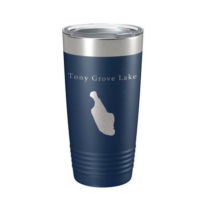 Tony Grove Lake Map Tumbler Travel Mug Insulated Laser Engraved Coffee Cup Utah 20 oz-8