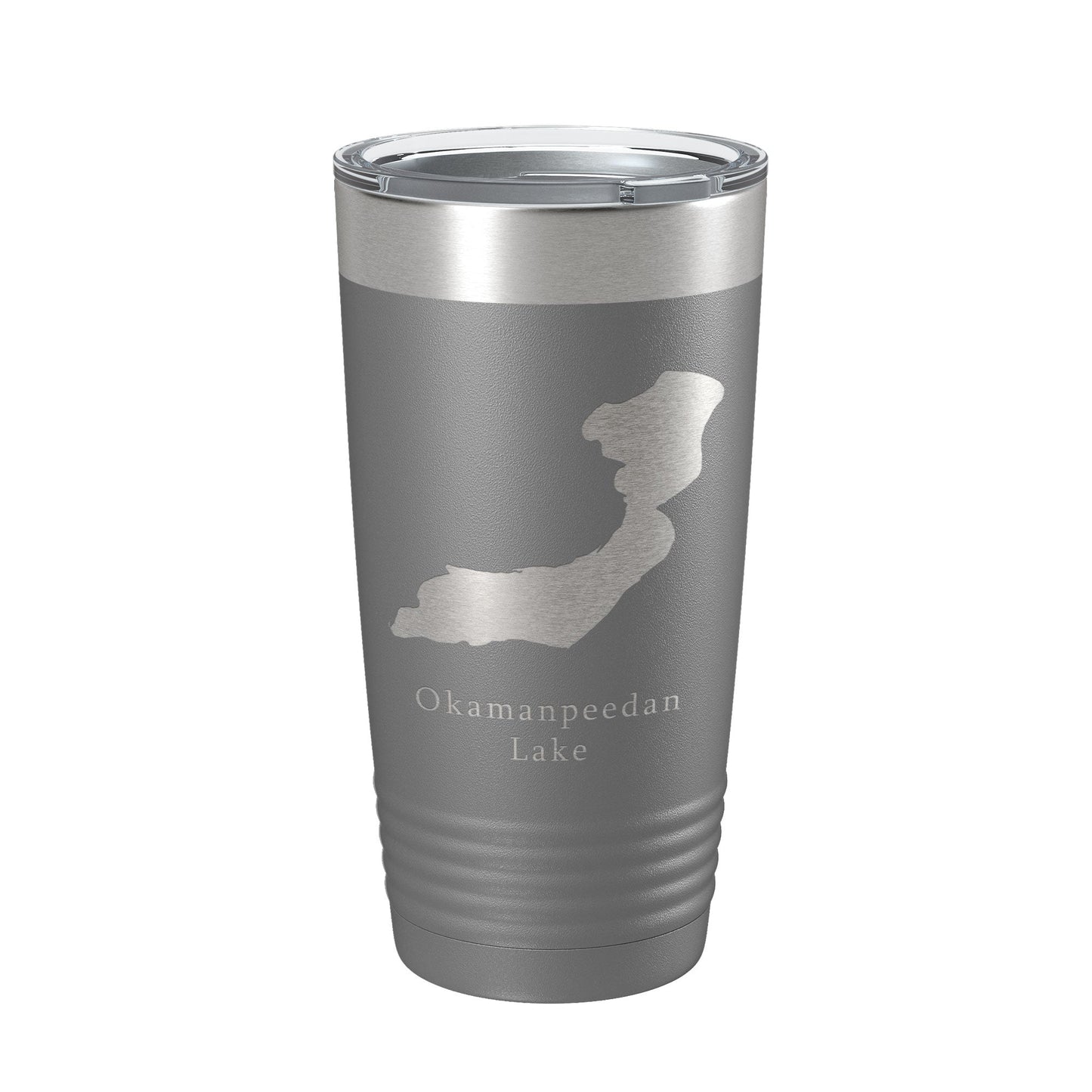 Okamanpeedan Lake Map Tumbler Travel Mug Insulated Laser Engraved Coffee Cup Iowa Minnesota 20 oz-16