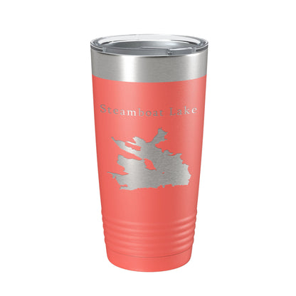 Steamboat Lake Map Tumbler Travel Mug Insulated Laser Engraved Coffee Cup Colorado 20 oz-20
