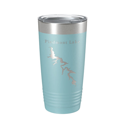 Piedmont Lake Map Tumbler Travel Mug Insulated Laser Engraved Coffee Cup Ohio 20 oz-13