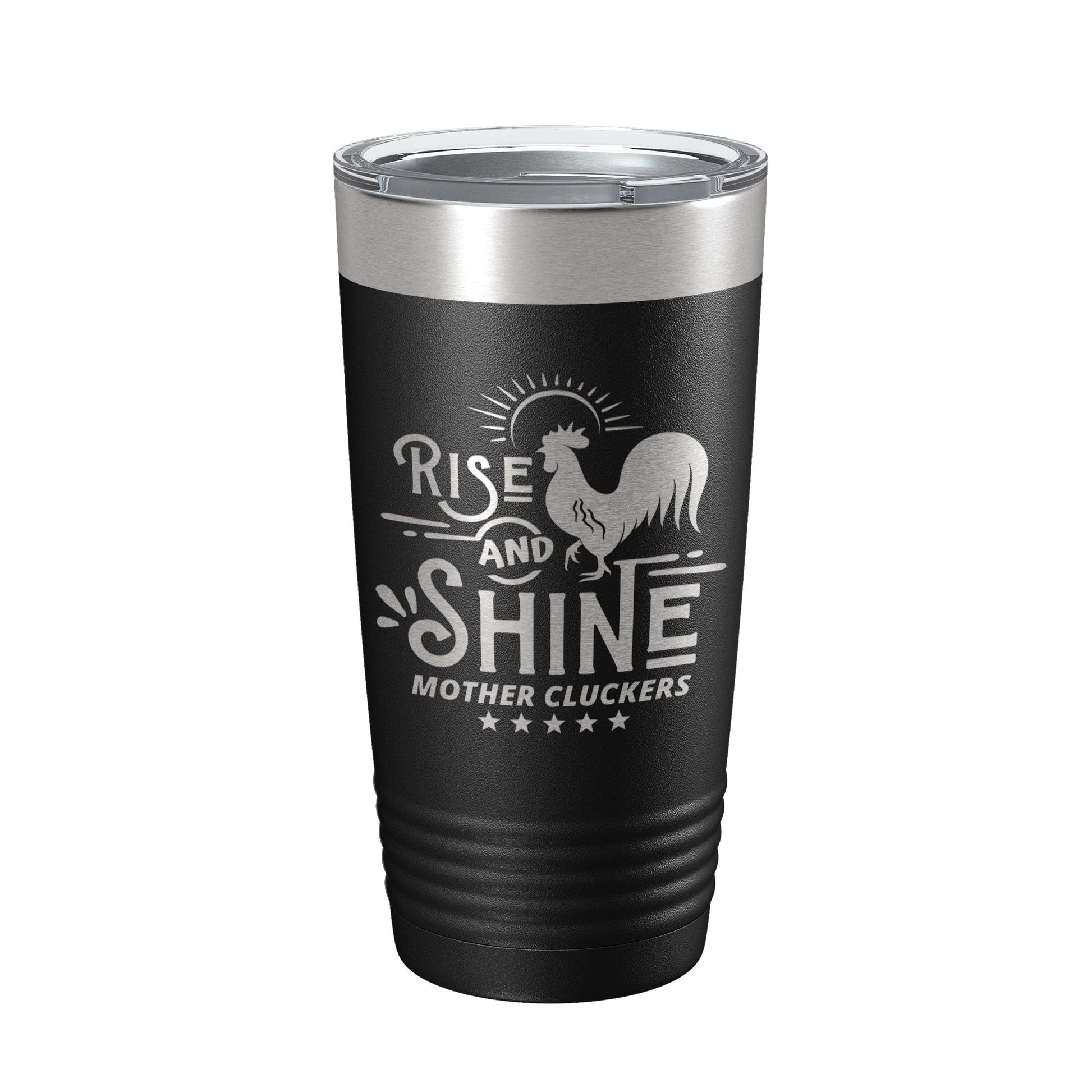 Rise And Shine Mother Cluckers Tumbler Funny Travel Mug Gift Insulated Laser Engraved Coffee Cup 20 oz-5