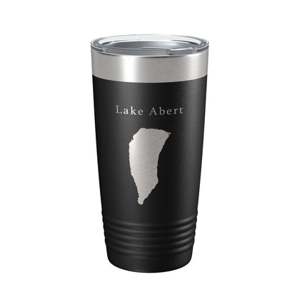 Lake Abert Map Tumbler Travel Mug Insulated Laser Engraved Coffee Cup Oregon 20 oz-0
