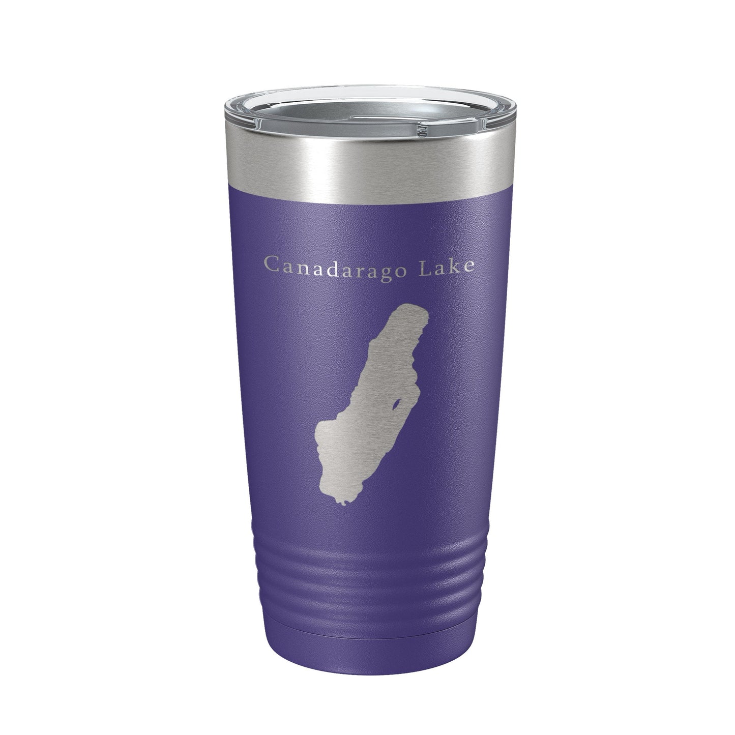Canadarago Lake Map Tumbler Travel Mug Insulated Laser Engraved Coffee Cup New York 20 oz-15