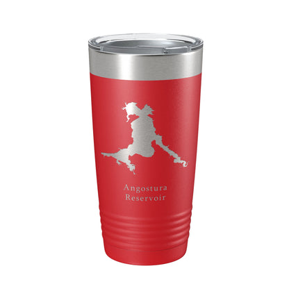 Angostura Reservoir Tumbler Lake Map Travel Mug Insulated Laser Engraved Coffee Cup South Dakota 20 oz-10