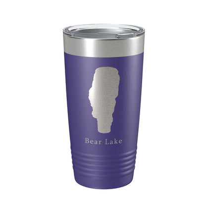 Bear Lake Map Tumbler Travel Mug Insulated Laser Engraved Coffee Cup Idaho 20 oz-15