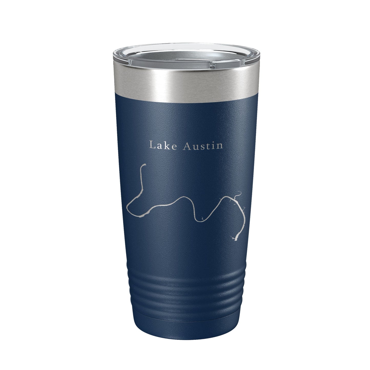 Lake Austin Map Tumbler Travel Mug Insulated Laser Engraved Coffee Cup Texas 20 oz-8