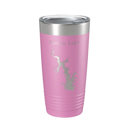 Falcon Lake International Reservoir Lago Map Tumbler Travel Mug Insulated Laser Engraved Coffee Cup Texas 20 oz-14