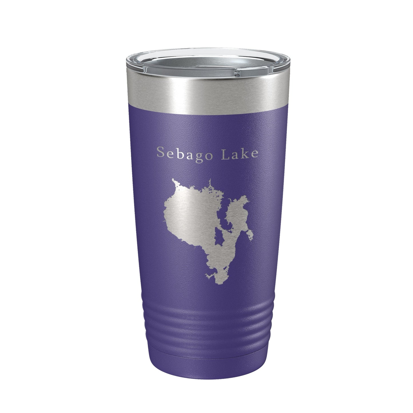 Sebago Lake Map Tumbler Travel Mug Insulated Laser Engraved Coffee Cup Maine 20 oz-15