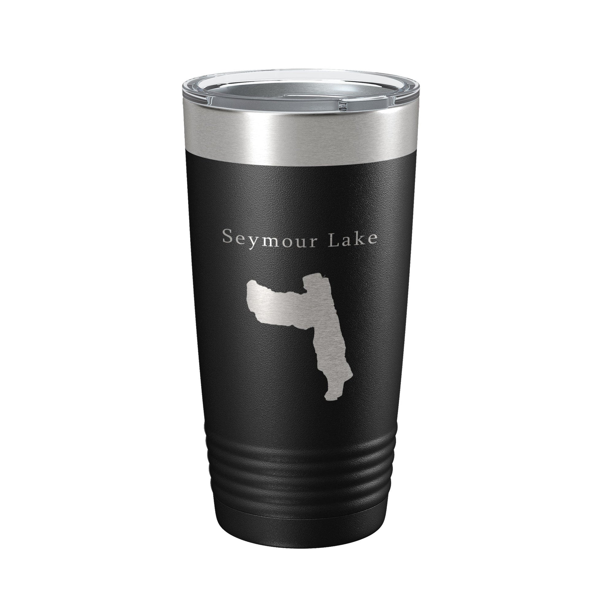Seymour Lake Map Tumbler Travel Mug Insulated Laser Engraved Coffee Cup Vermont 20 oz-0