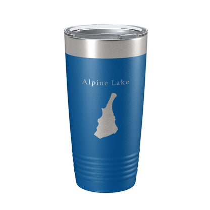 Alpine Lake Hull's Map Tumbler Travel Mug Insulated Laser Engraved Coffee Cup West Virginia 20 oz-6