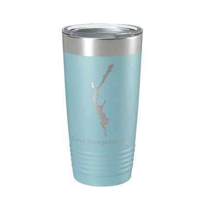 Lake Memphremagog Map Tumbler Travel Mug Insulated Laser Engraved Coffee Cup Vermont Quebec 20 oz-13