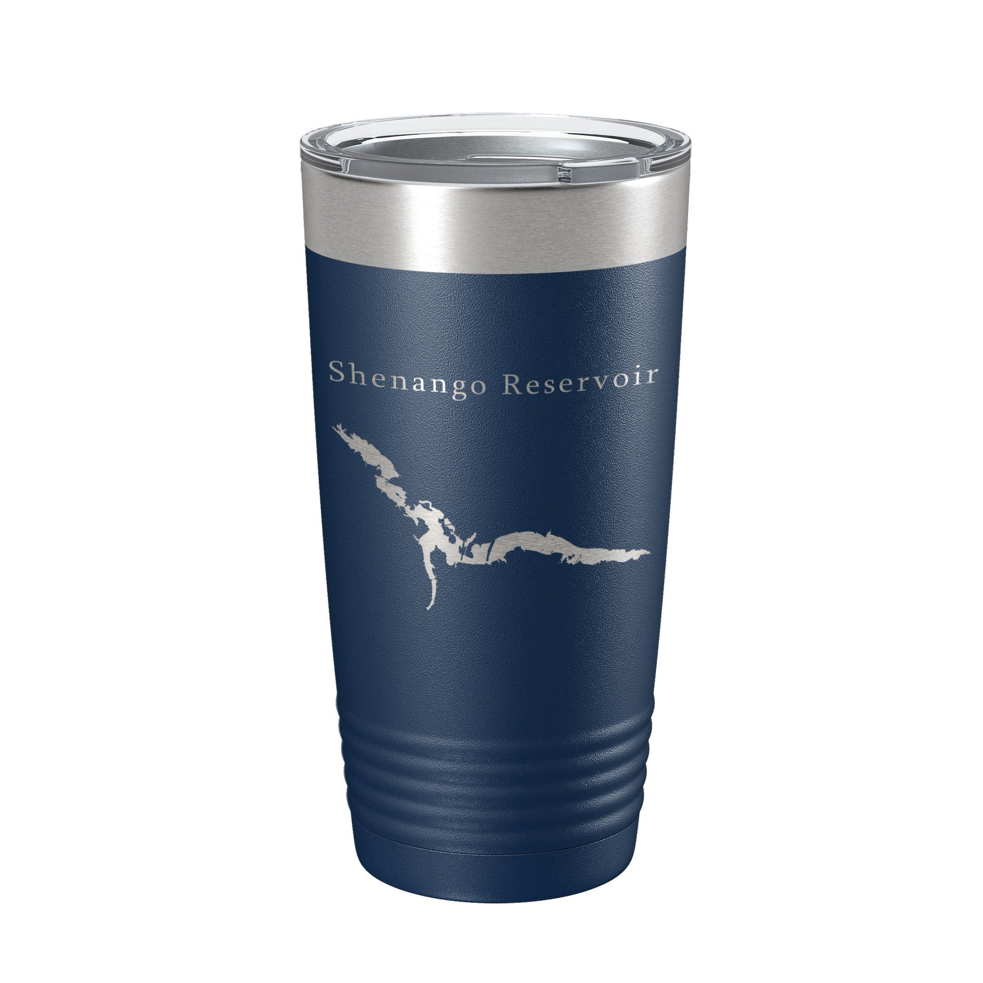 Shenango Reservoir Tumbler Lake Map Travel Mug Insulated Laser Engraved Coffee Cup Pennsylvania 20 oz-2