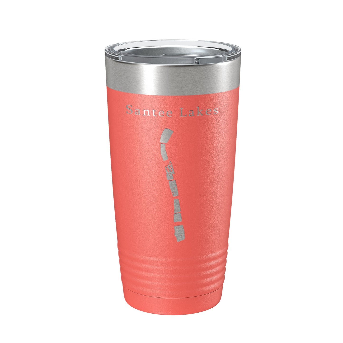 Santee Lakes Map Tumbler Travel Mug Insulated Laser Engraved Coffee Cup California 20 oz-20