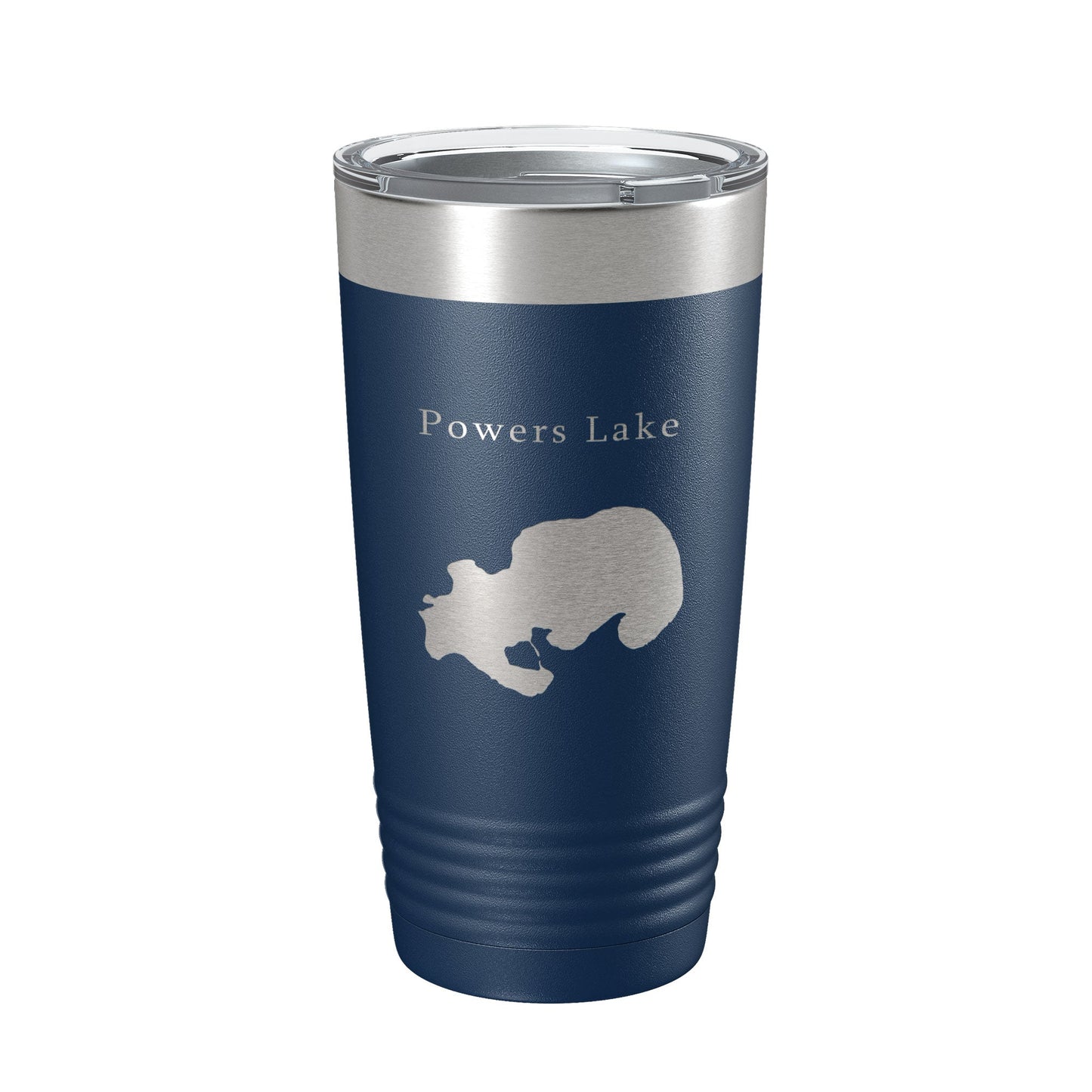 Powers Lake Map Tumbler Travel Mug Insulated Laser Engraved Coffee Cup Wisconsin 20 oz-8