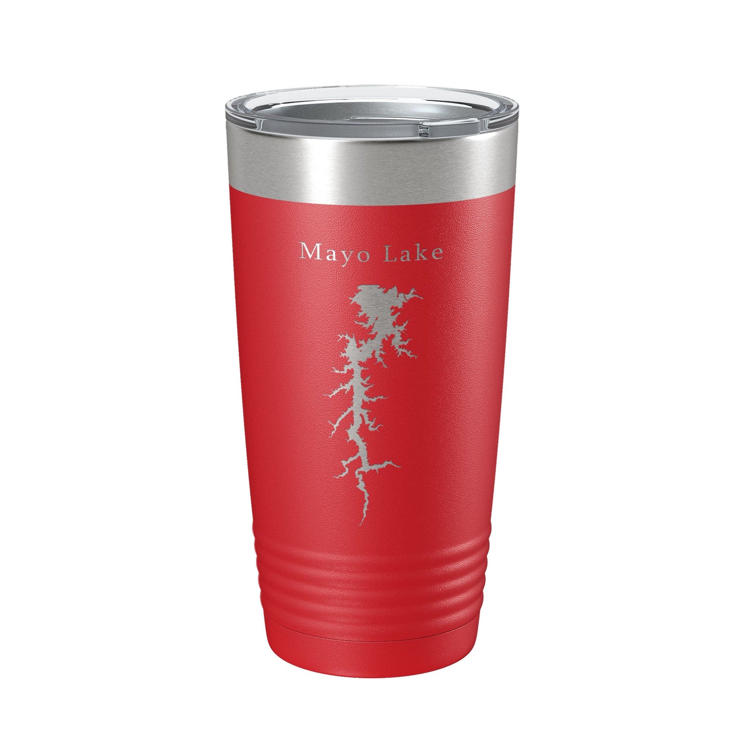 Mayo Lake Map Tumbler Travel Mug Insulated Laser Engraved Coffee Cup North Carolina 20 oz-10