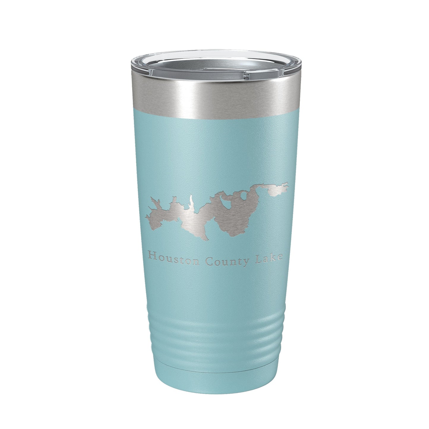 Houston County Lake Map Tumbler Travel Mug Insulated Laser Engraved Coffee Cup Texas 20 oz-13