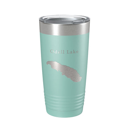 Odell Lake Map Tumbler Travel Mug Insulated Laser Engraved Coffee Cup Oregon 20 oz-12