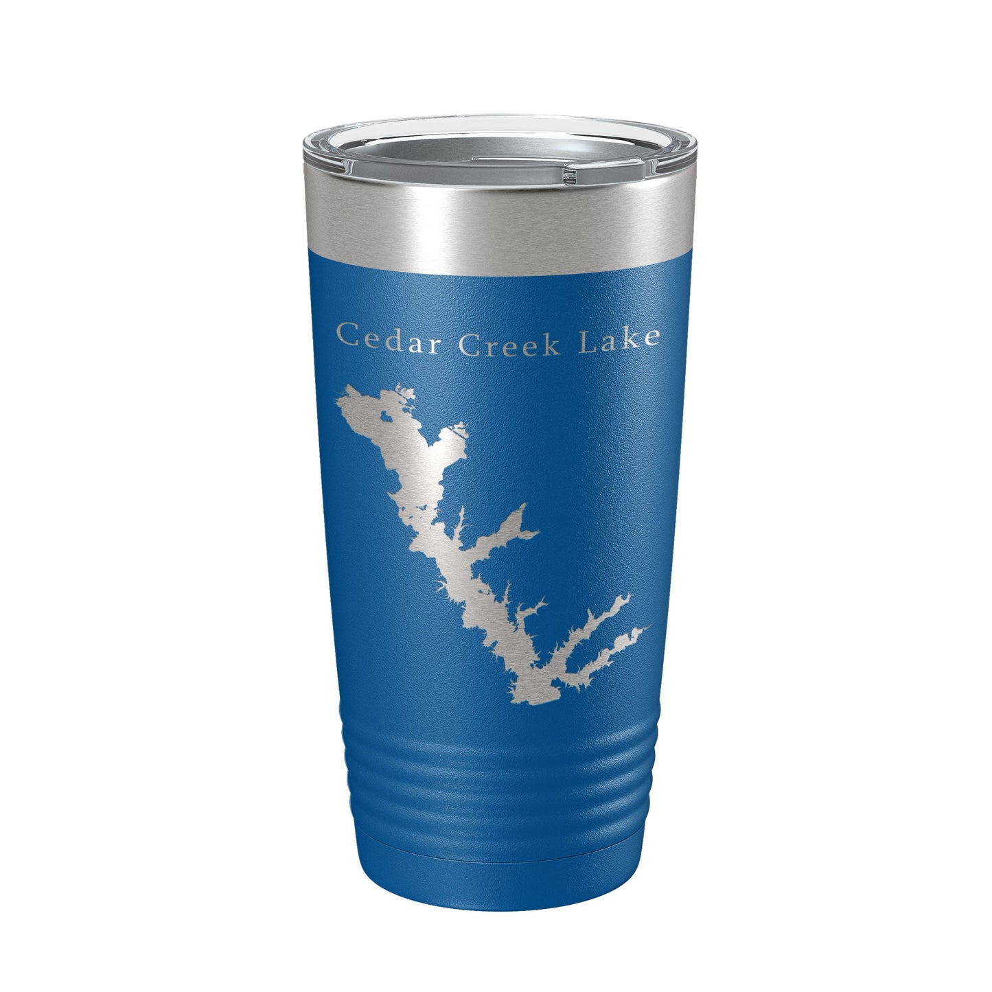 Cedar Creek Lake Reservoir Map Tumbler Travel Mug Insulated Laser Engraved Coffee Cup Texas 20 oz-6