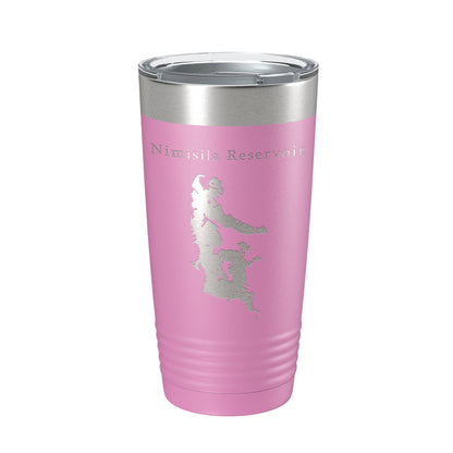 Nimisila Reservoir Tumbler Lake Map Travel Mug Insulated Laser Engraved Coffee Cup Ohio 20 oz-14